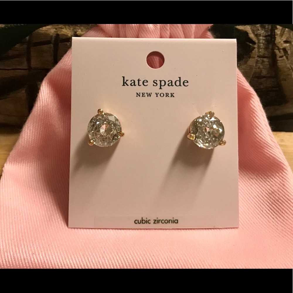 Kate Spade♠️Rise and Shine Crystal Stud Earrings A